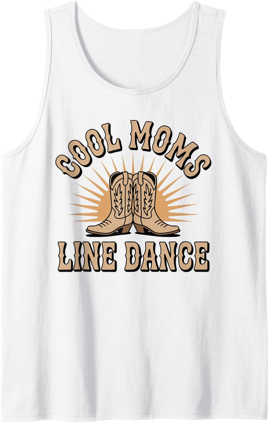 Cool Moms Line Dance Line Dancing Tank Top - White