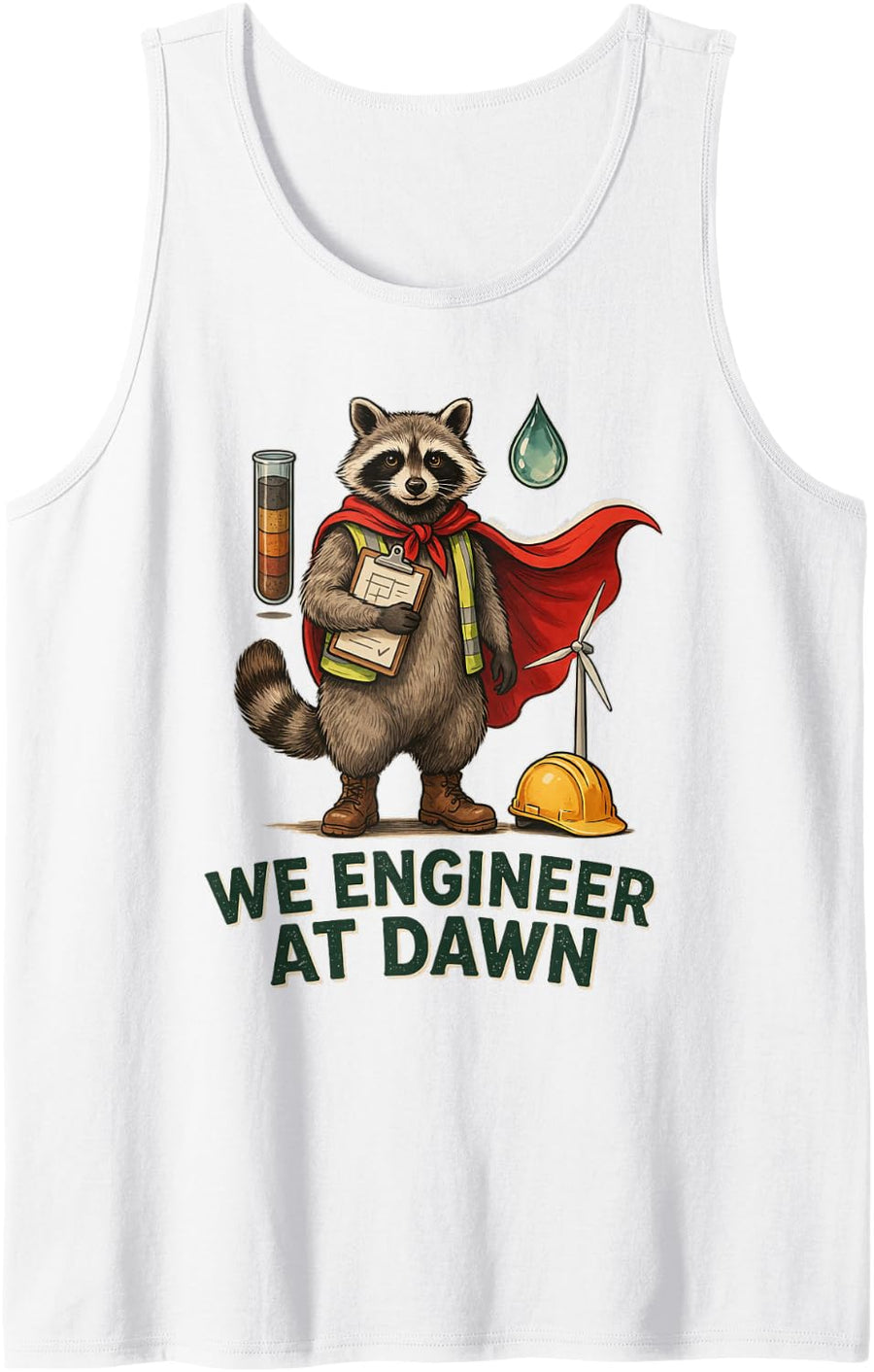 Environmental Engineer Eco Consultant Sanitary Scientist Tank Top - White