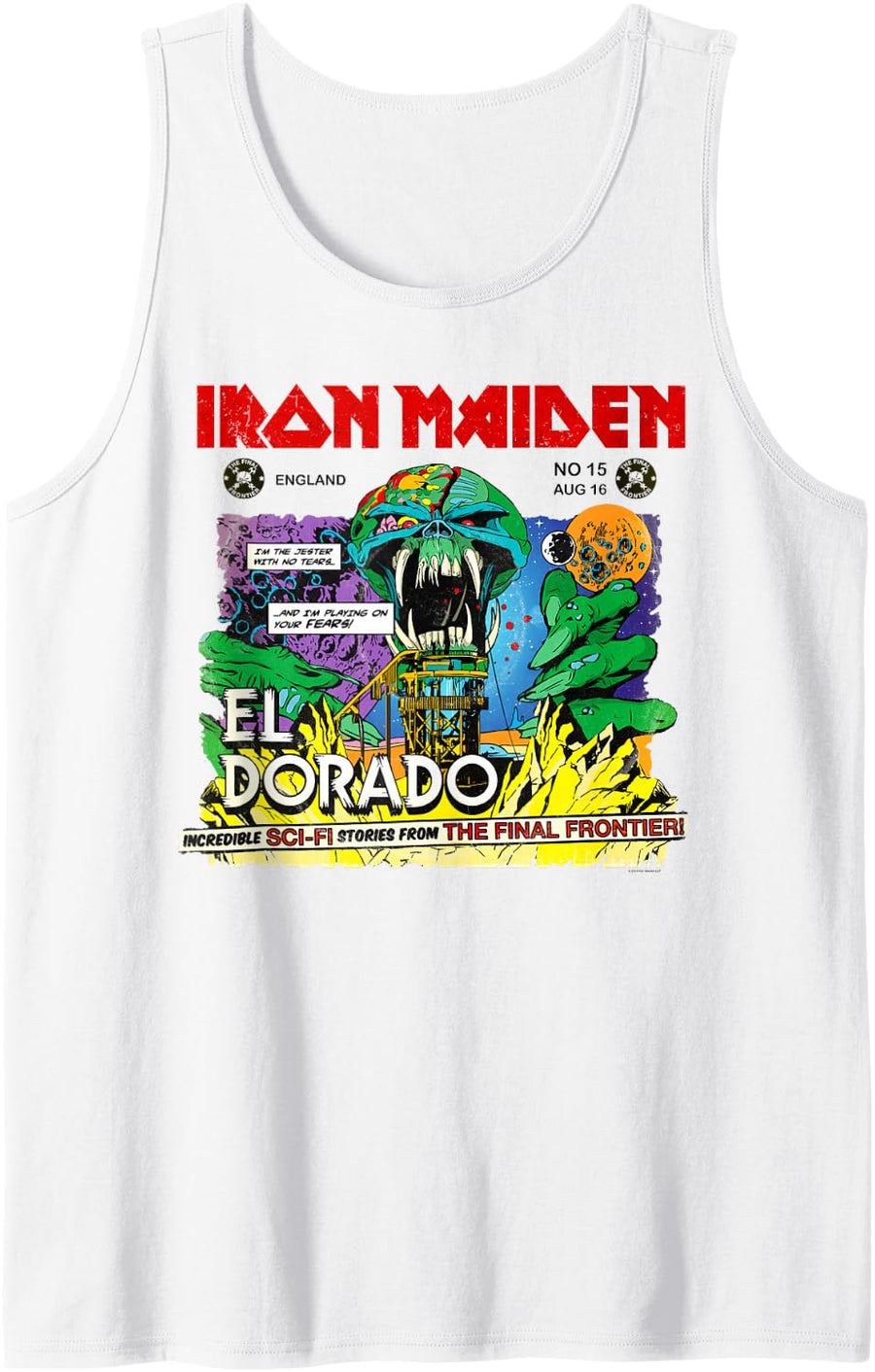 Iron Maiden - El Dorado Tank Top - White