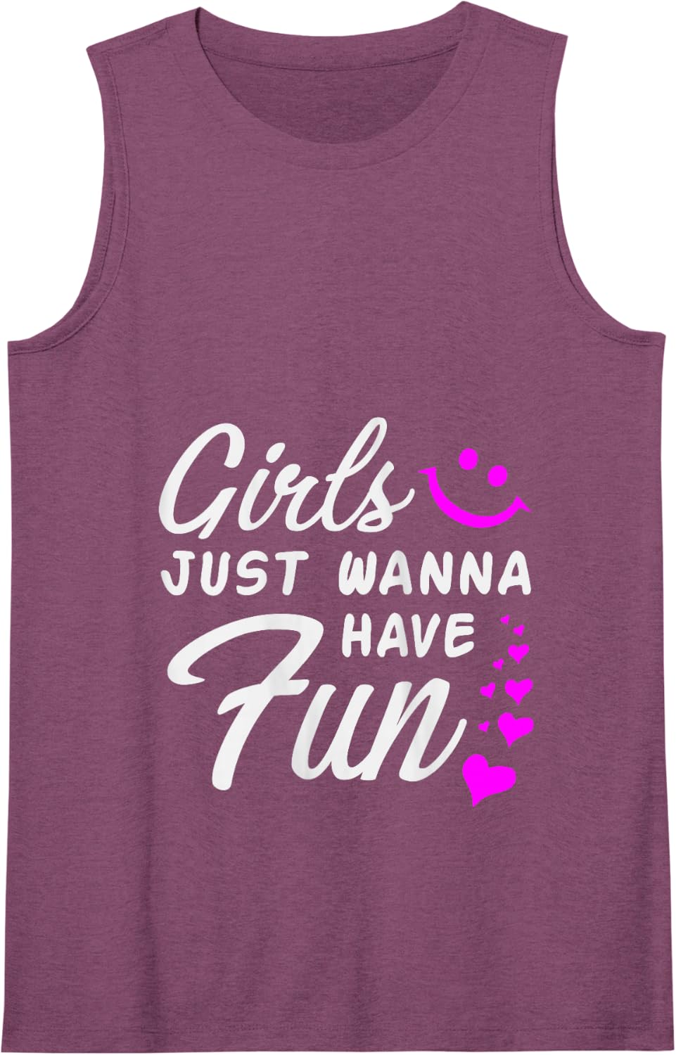 Womens Girls Just Wanna Have Fun - Party Club Dance Gift Tank Top - Purple