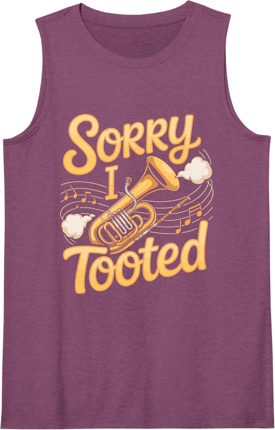Sorry I Tooted Conductor Choir Tank Top - Purple