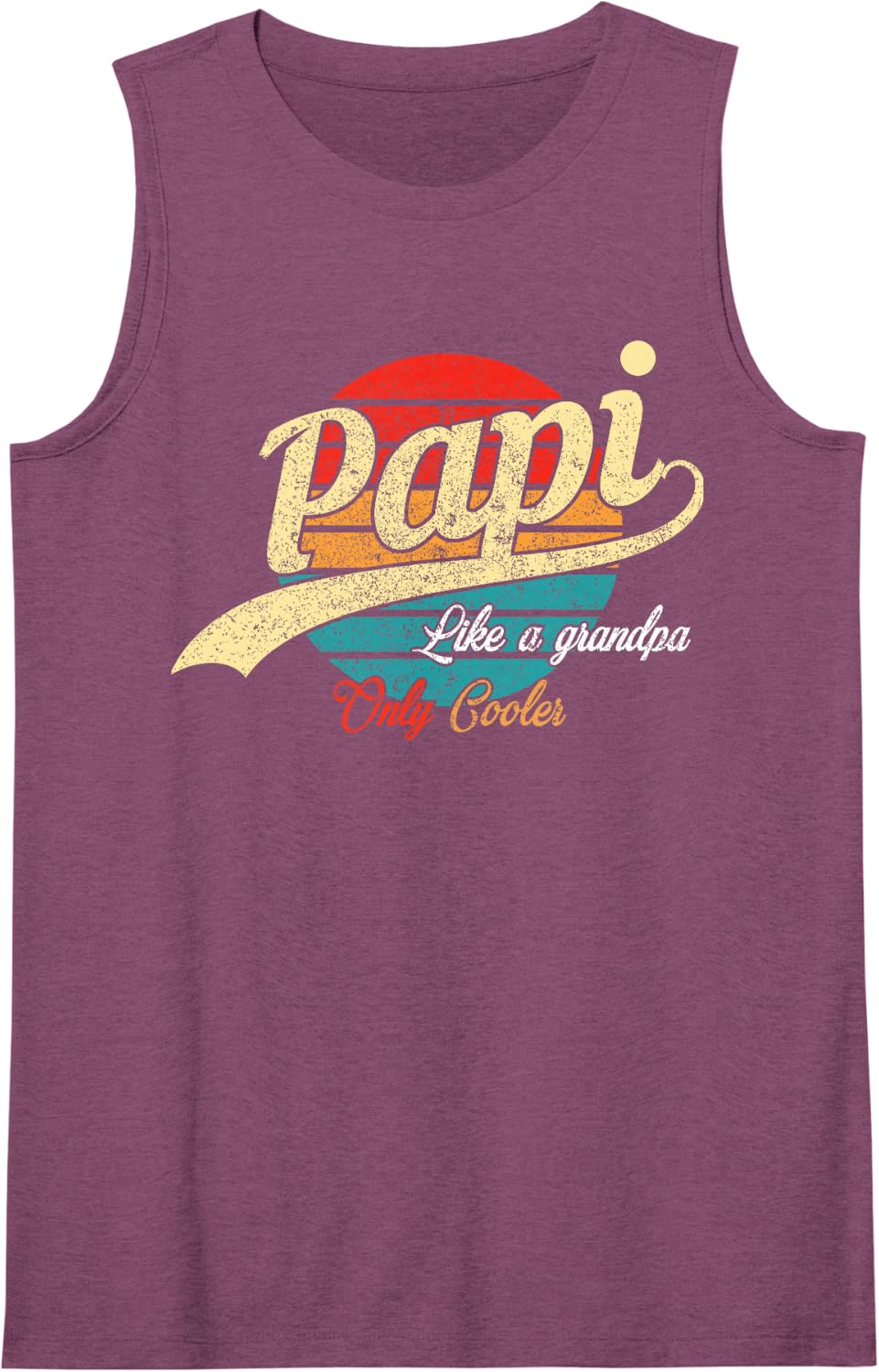 Papi Like A Grandpa Only Cooler Tank Top - Purple