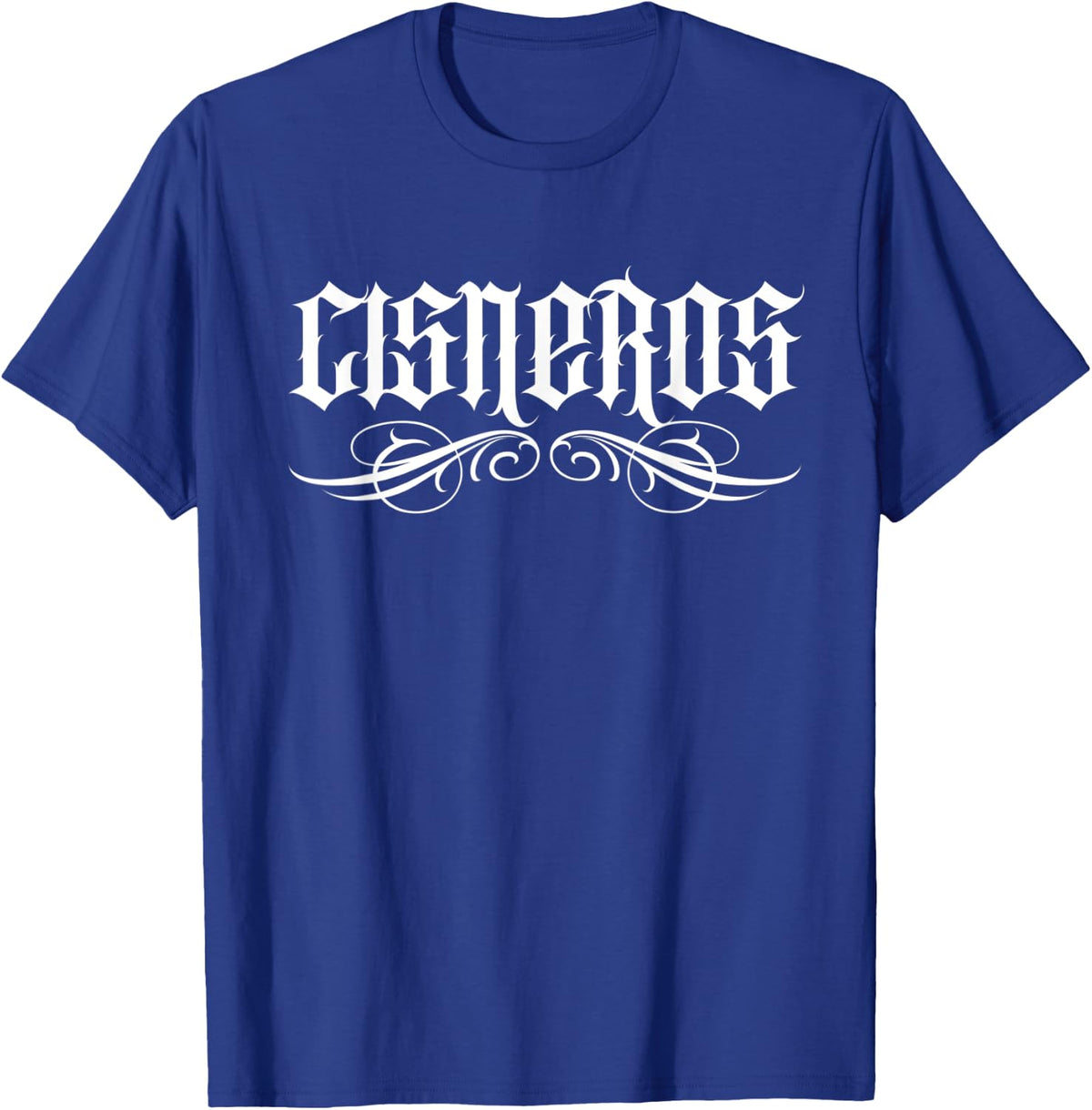 Cisneros Mexican Surname Hispanic Spanish Familia Family T-Shirt - Royal Blue