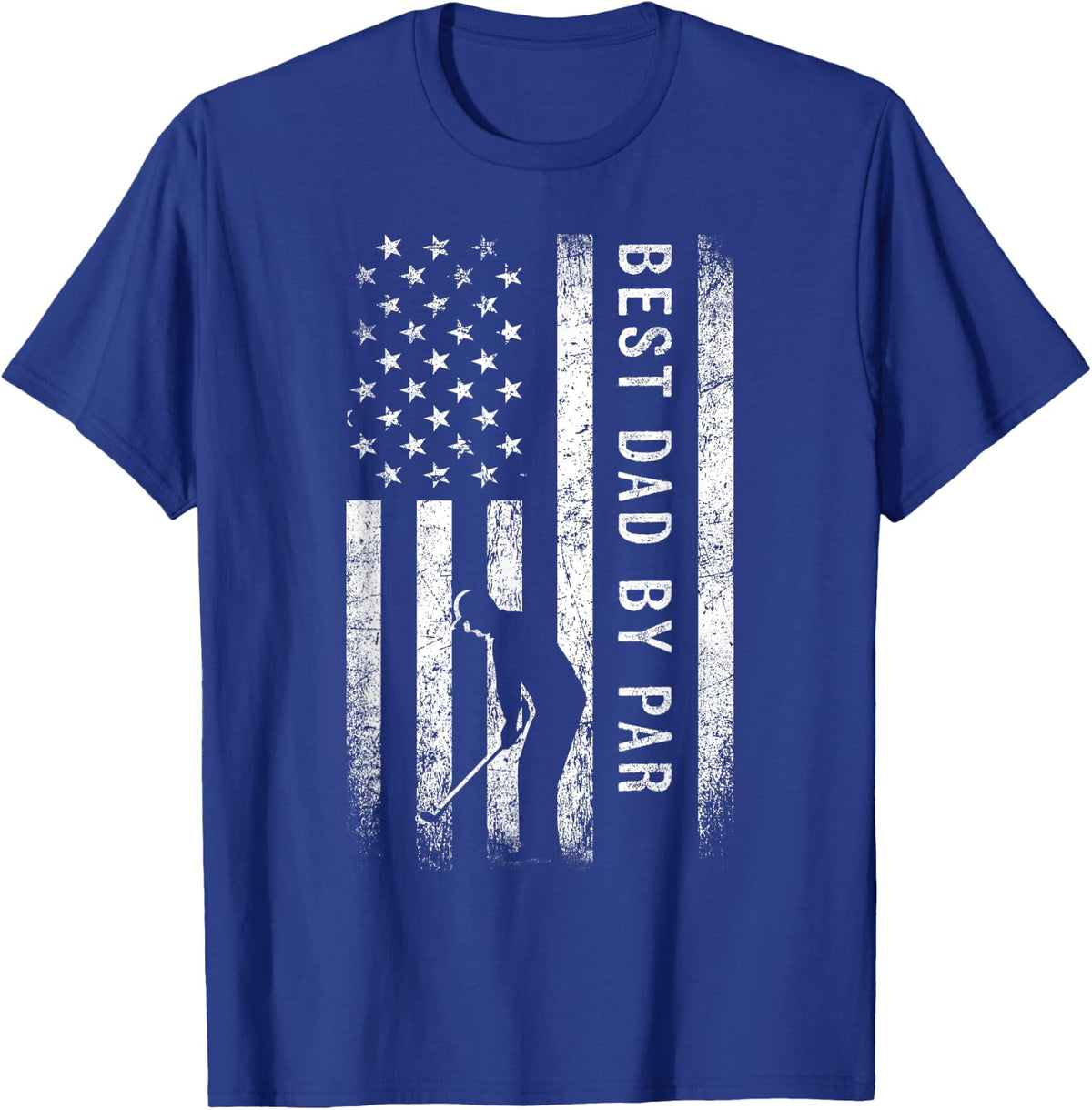 Best Dad By Par Golfing Gifts Dad Father's Day Golf T-Shirt - Royal Blue