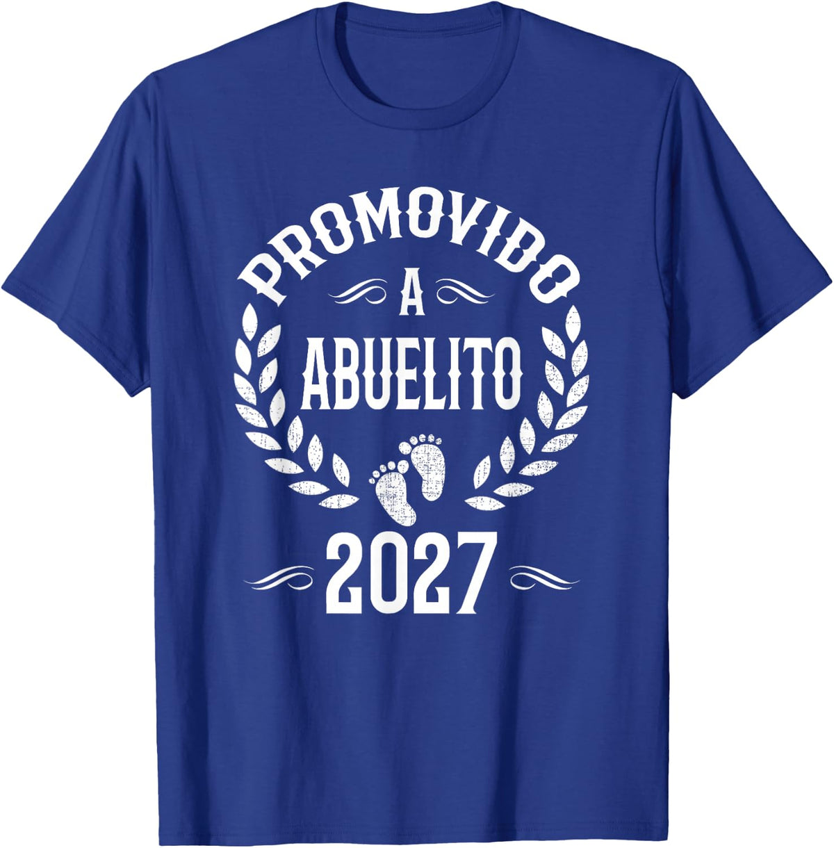 Promovido A Abuelito 2027 Spanish Grandpa Announcement T-Shirt - Royal Blue
