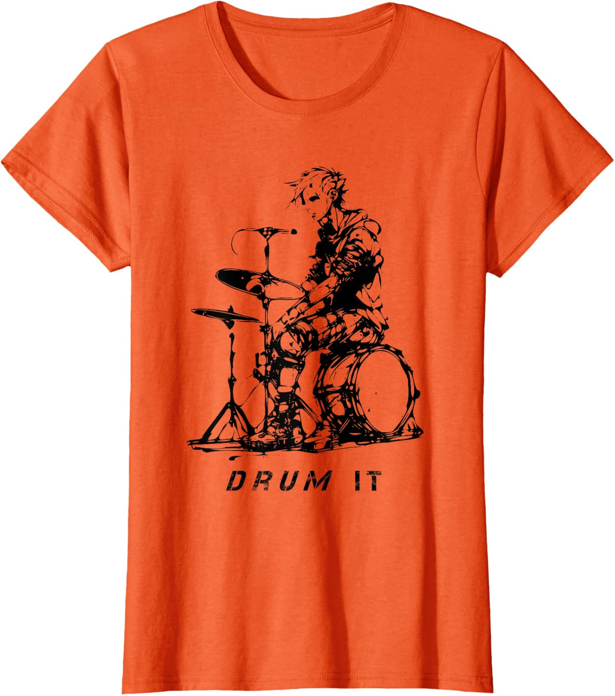 Drummer Drums Drum It T-Shirt - Orange