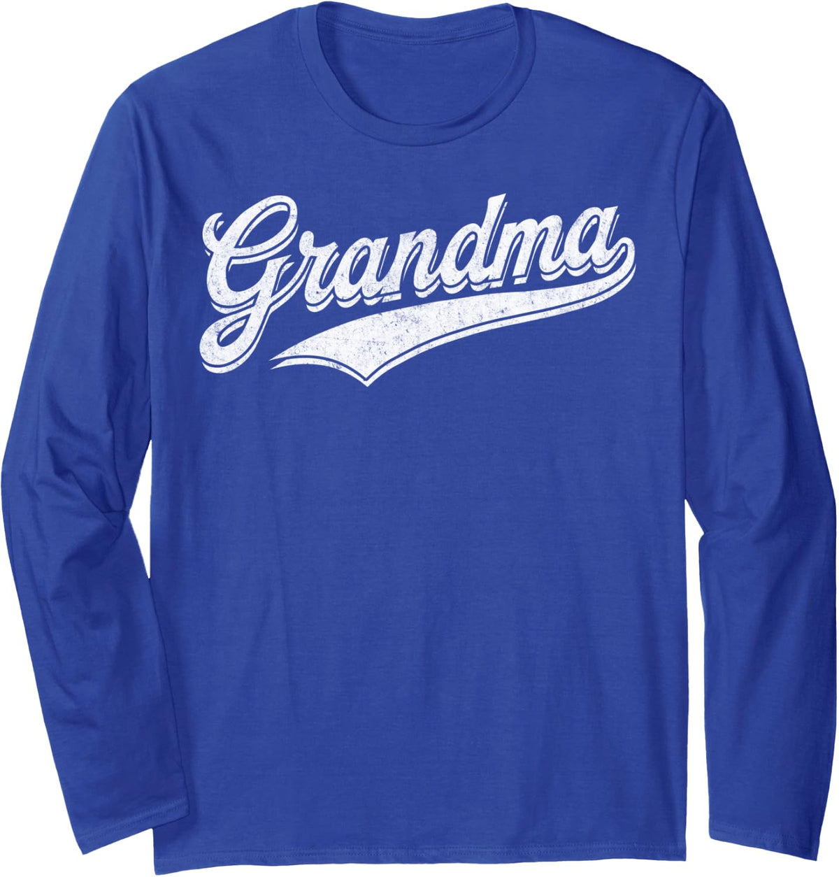 Grandma Vintage Style Mother’s Day Grandmother Women Novelty Long Sleeve T-Shirt - Adult Unisex Royal Blue