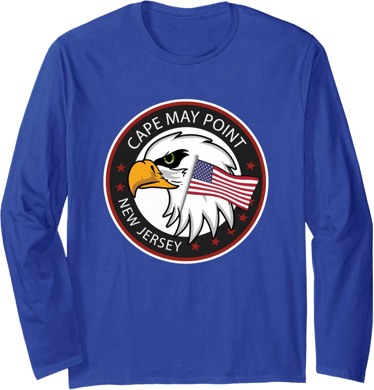 Cape May Point NJ New Jersey Long Sleeve T-Shirt - Adult Unisex Royal Blue