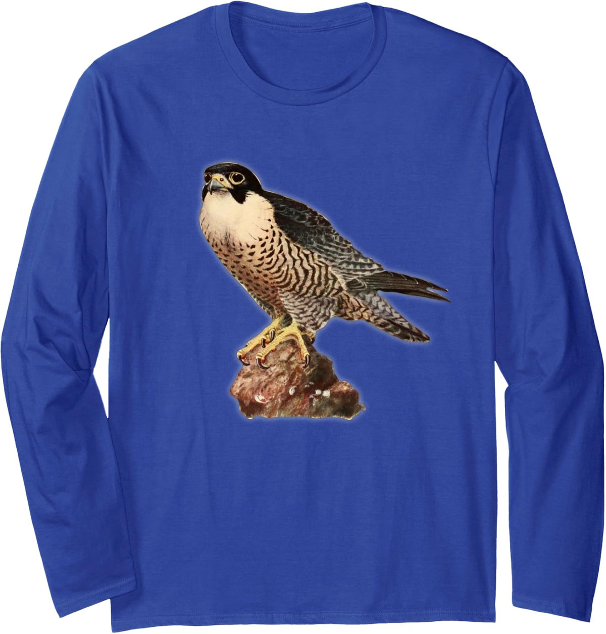 Kestrel Falcon Bird Of Prey Hawk Falconer Long Sleeve T-Shirt - Adult Unisex Royal Blue
