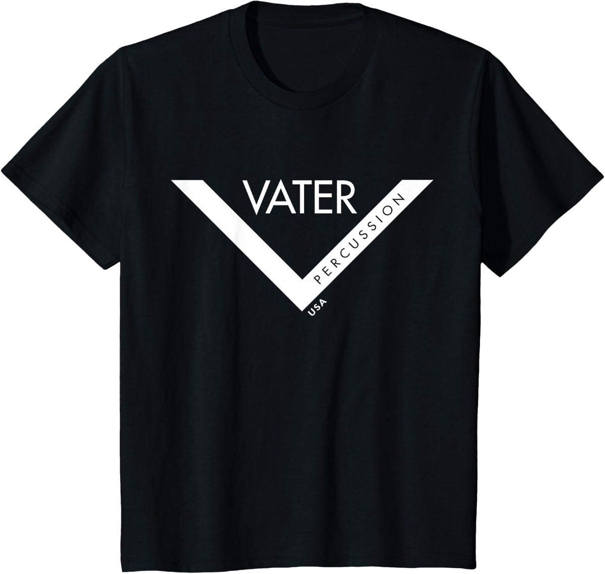 Classic Vater Logo Zip Up for Drummers T-Shirt - Black