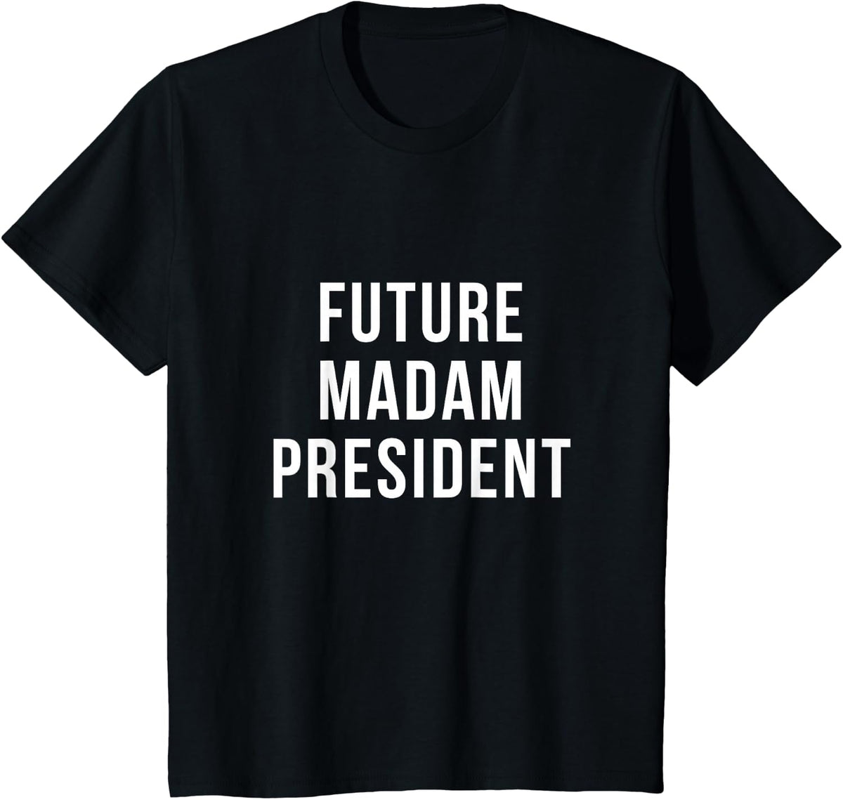 Future Madam President Shirt Youth Boys Girls T-Shirt - Black