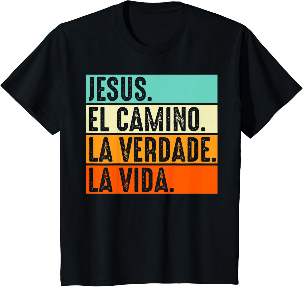 Jesus es el Camino para Cristianos Christian Spanish Worship T-Shirt - Black
