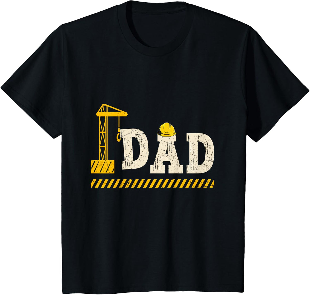 Happy Father's Day Construction For Son DAD Father's Day T-Shirt - Black