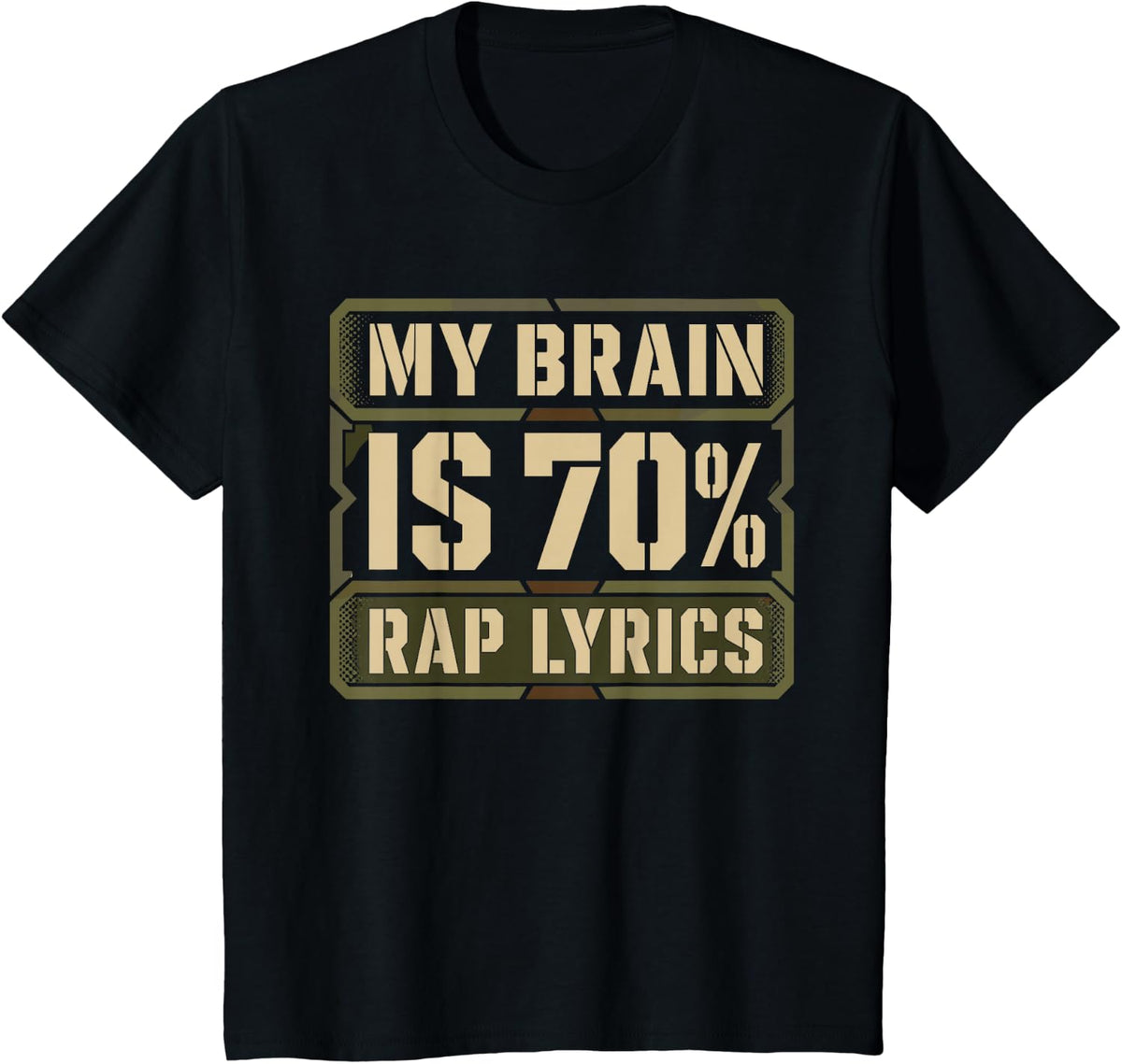 Cool Rapper Art for Men Women Rap Music Lover Hip Hop Rapper T-Shirt - Black