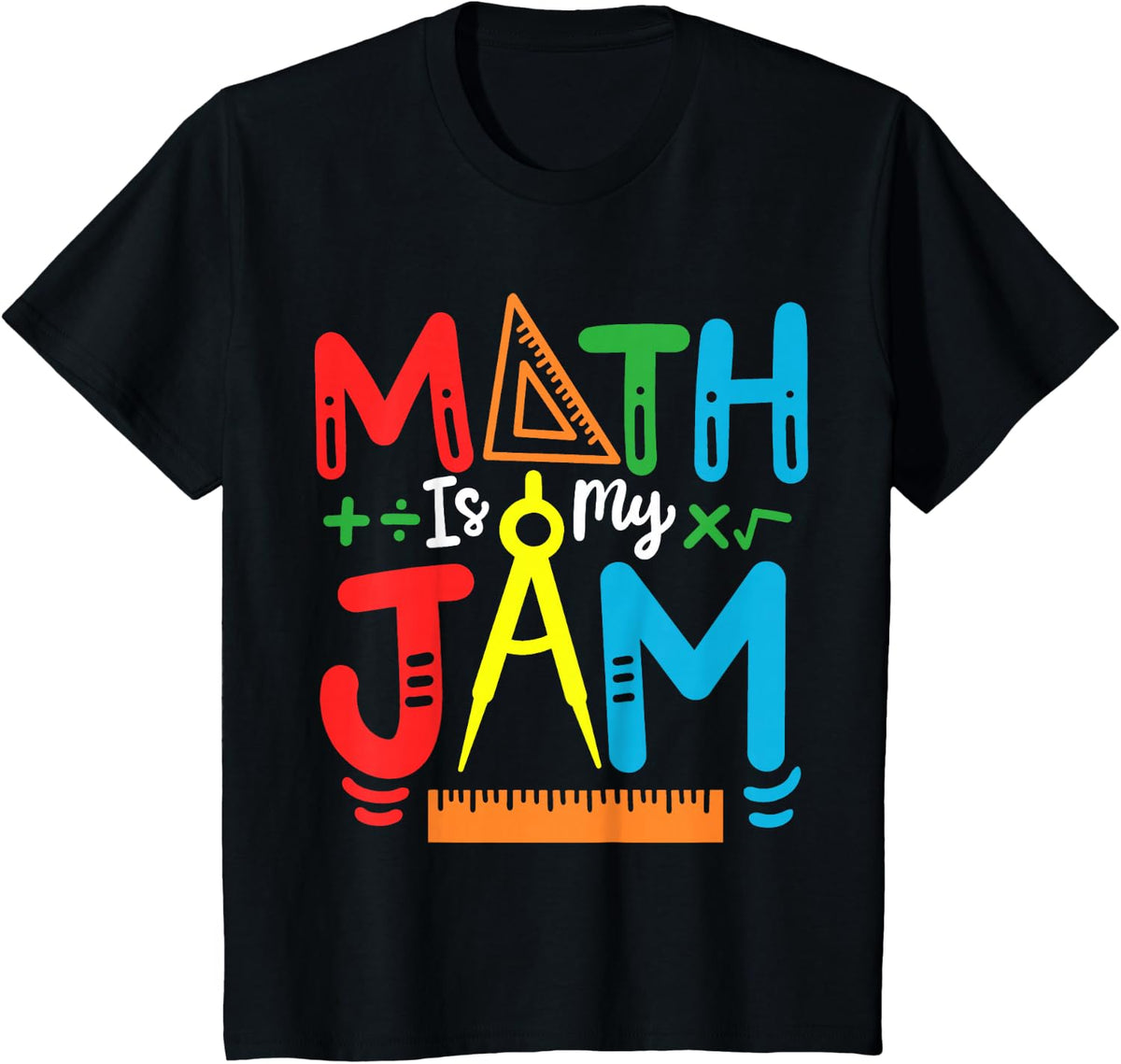 Math Teacher & Math Student Store Co. Math Teacher Math Student T-Shirt - Black