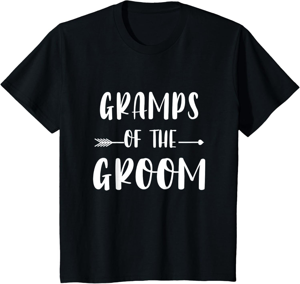 Gramps Of The Groom Wedding Party Matching Bridal Party T-Shirt - Black