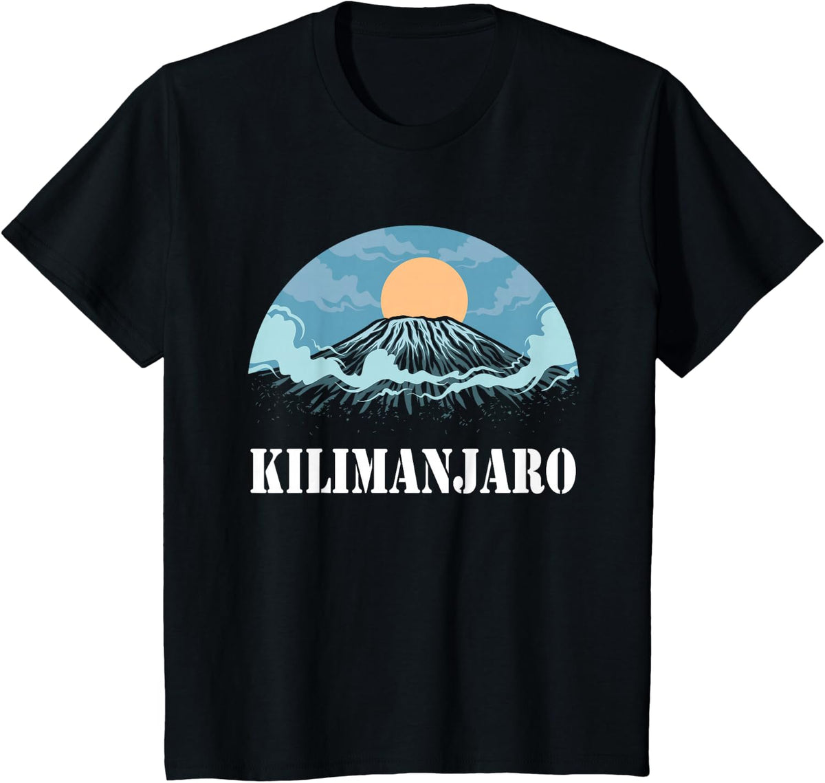 Kilimanjaro Tanzania Alpine Climbing T-Shirt - Black