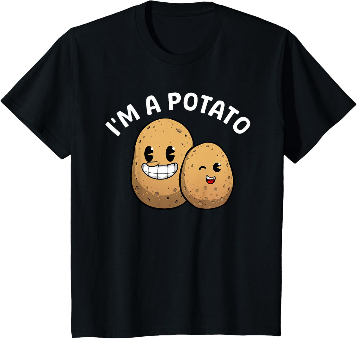 Best Potato Gift Potato Themed Accessories & Stuff Unisex Adults Kids Potato Lover T-Shirt Black Small Classic Fit Modern