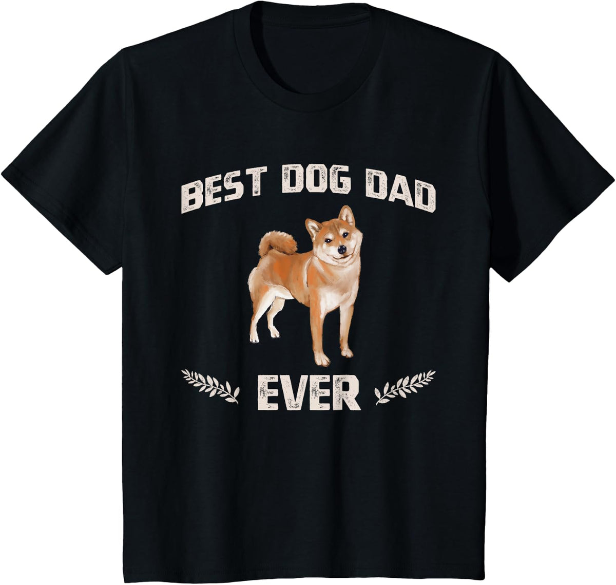 Best Shiba Inu Dad Ever - Fathers Day Gifts For Dad T-Shirt - Black