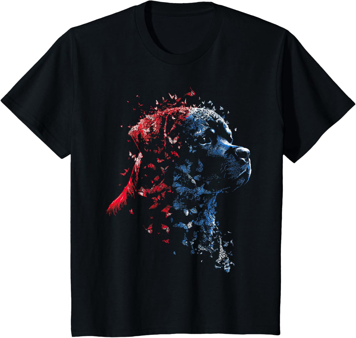 Graphic Rottweiler Dog Dad T-Shirt - Black