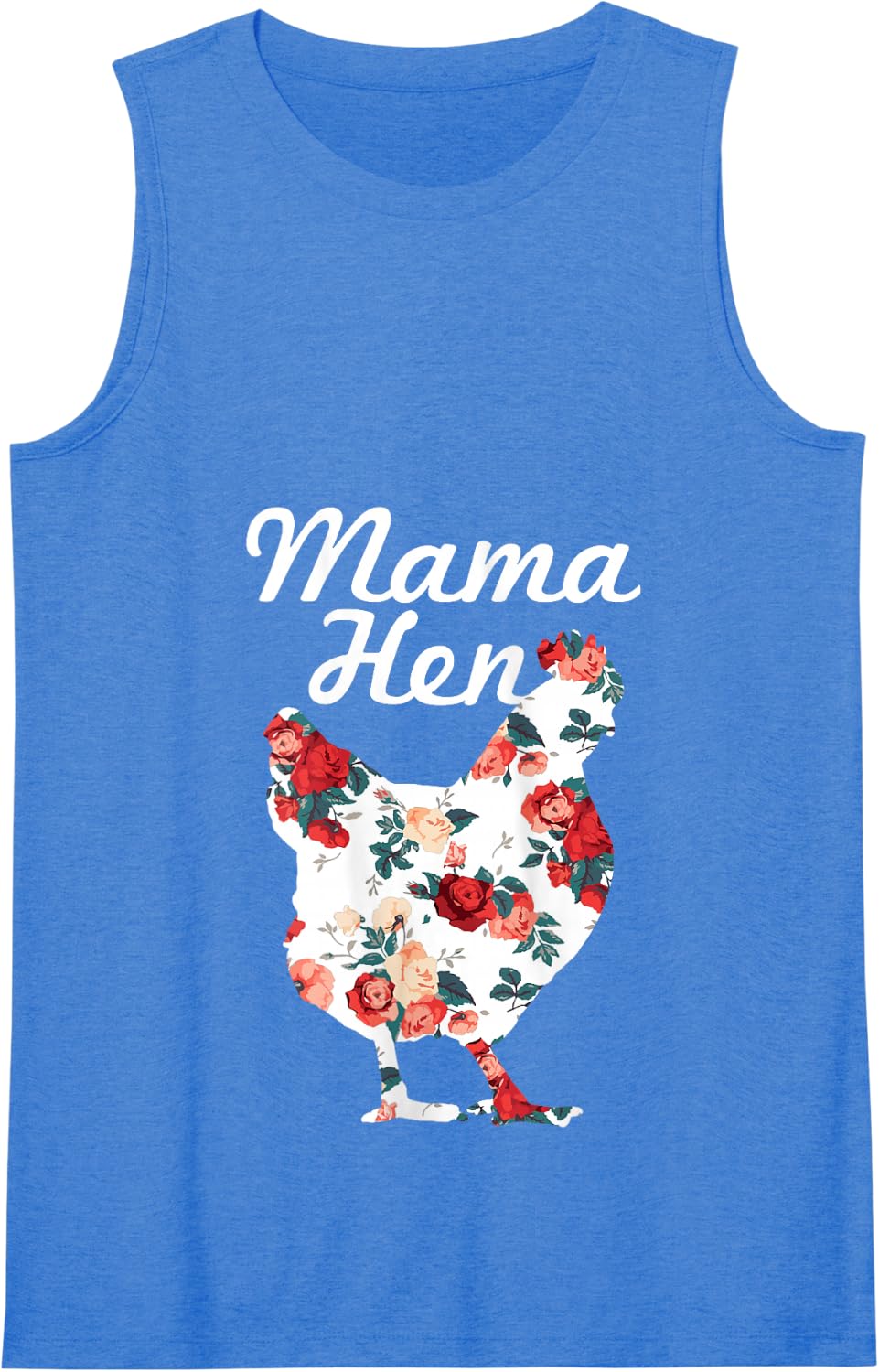 Womens Chicken Mom Mama Hen Farm Farmer Funny Mother's Day Gift Tank Top - Royal Blue