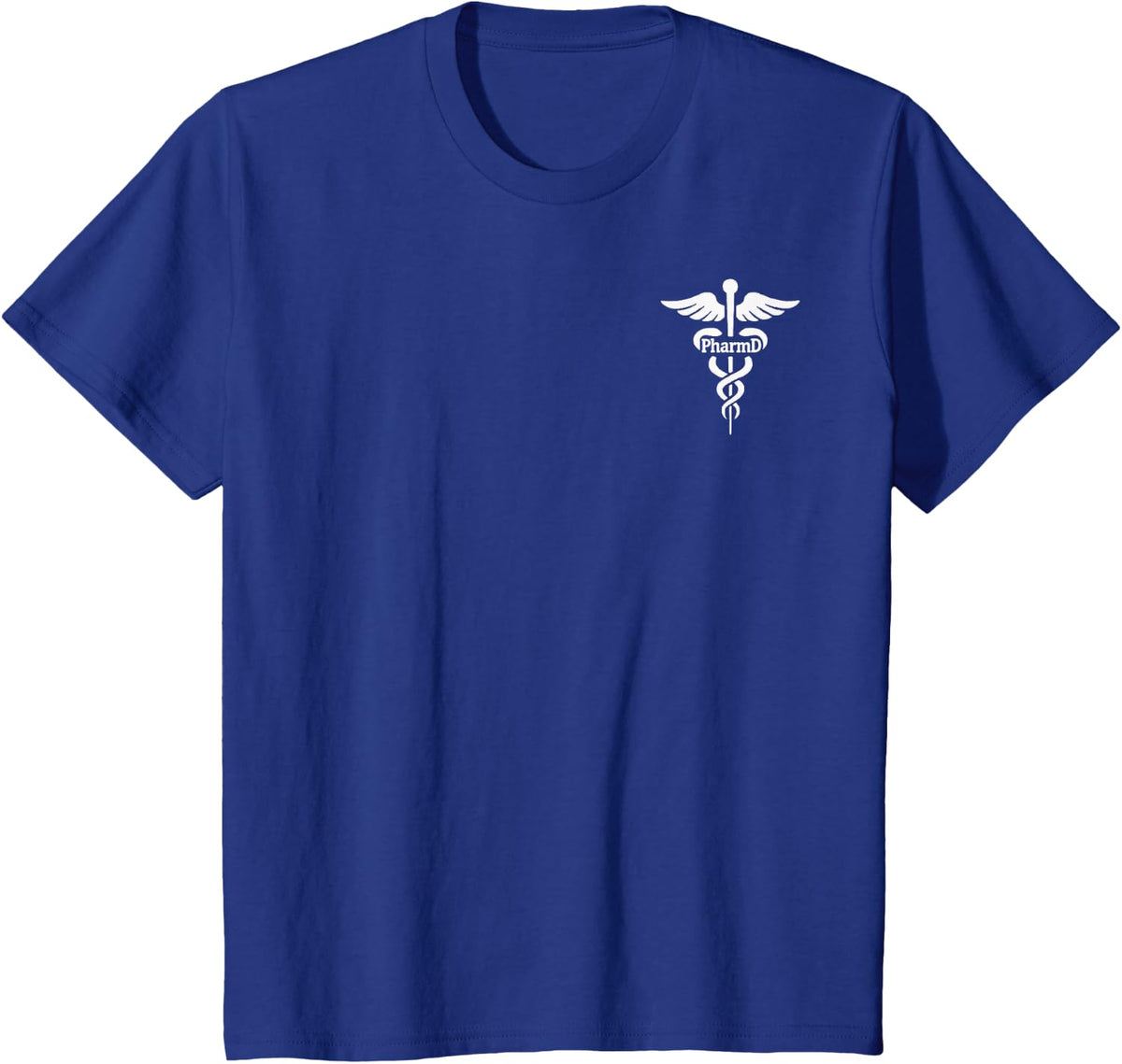 PharmD Doctor of Pharmacy Medical Emblem T-Shirt - Royal Blue