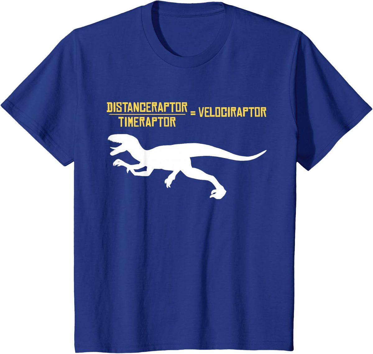 Physics Velociraptor T-Shirt - Royal Blue