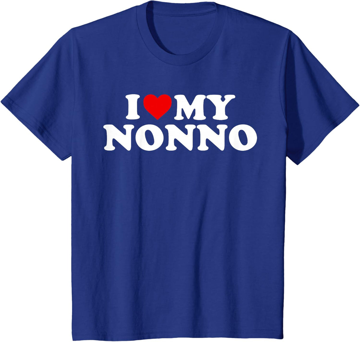 Nonno Design: I Love My Nonno T-Shirt - Royal Blue