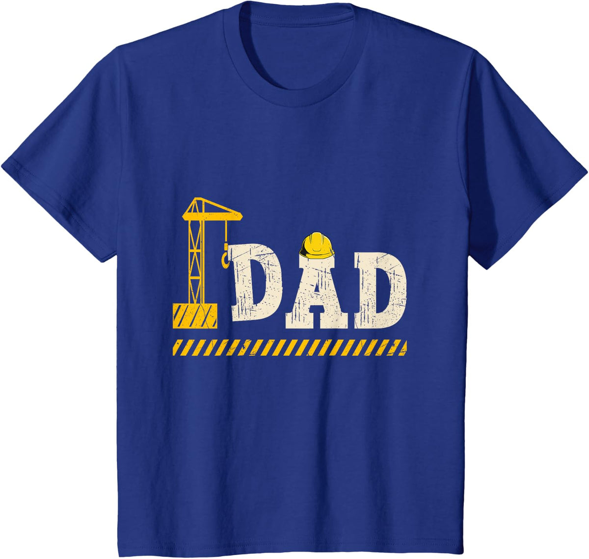 Happy Father's Day Construction For Son DAD Father's Day T-Shirt - Royal Blue