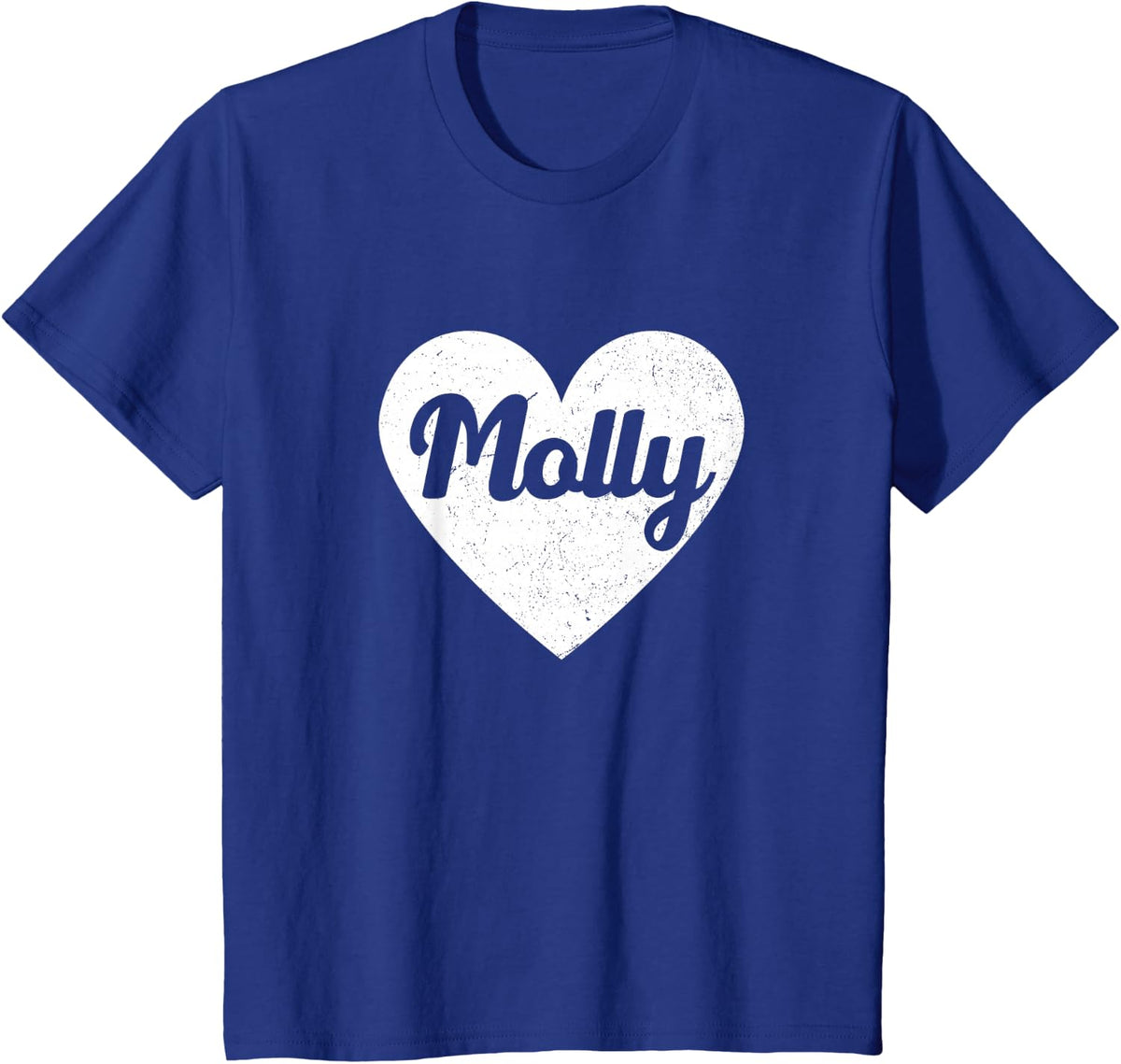 I Heart Molly - First Names And Hearts, I Love Molly T-Shirt - Royal Blue
