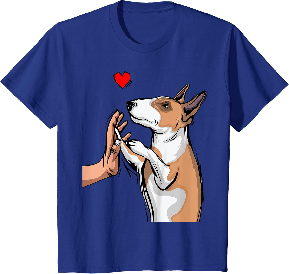 Bull Terrier Love Mama Bull Terrier Dog T-Shirt - Royal Blue