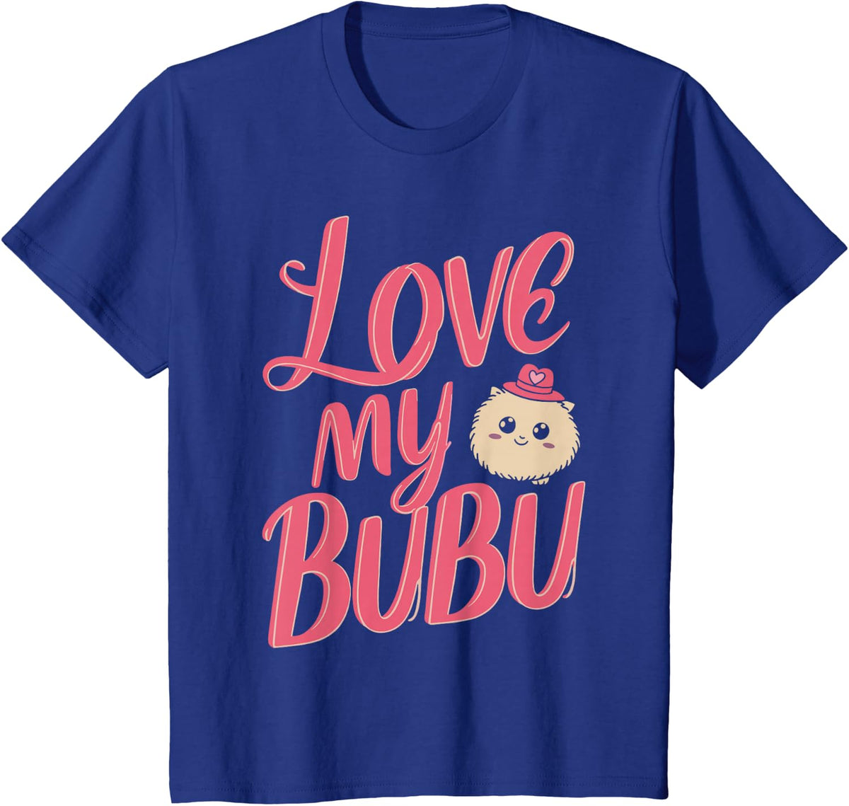 Love My Bubu Cute Valentine's Day Toddler Kids Girls Couples T-Shirt - Royal Blue