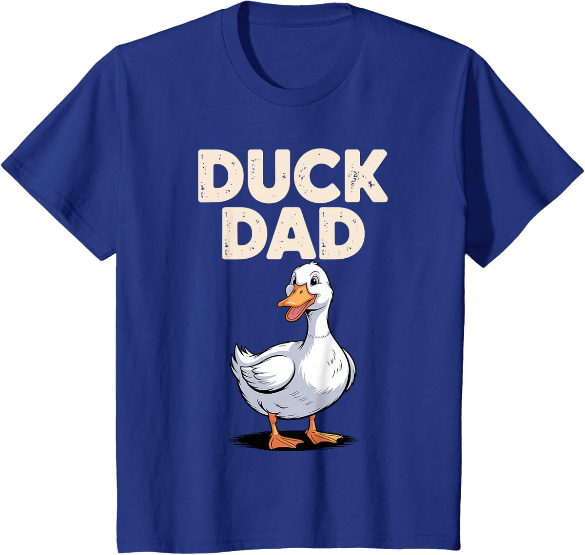 Funny Duck Dad Art for Men Boys Father Farmer Duck Dad T-Shirt - Royal Blue