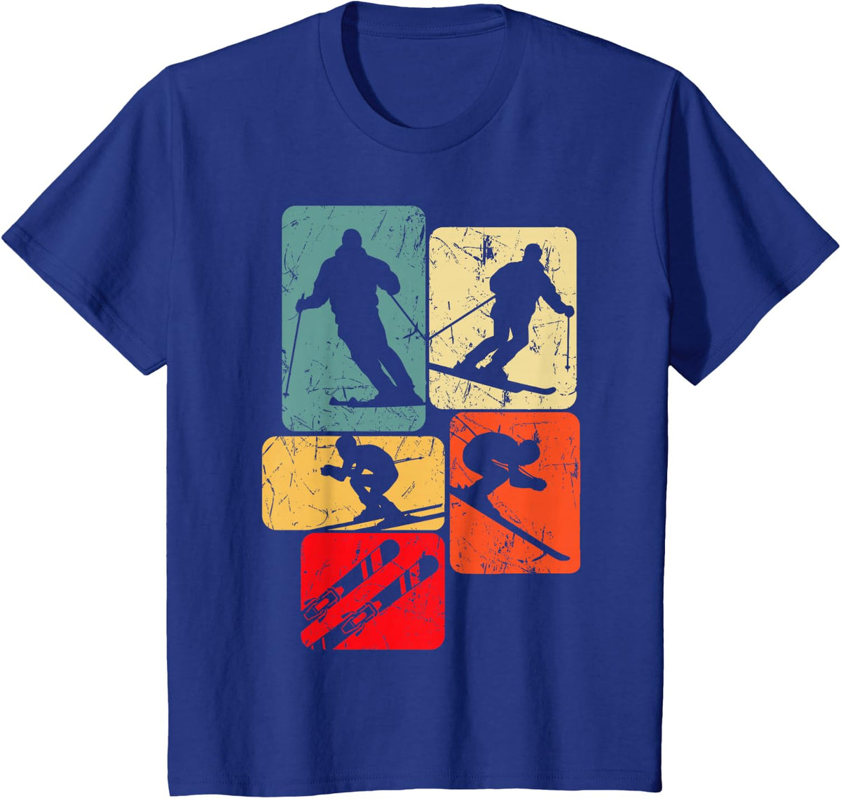 Skiing T-Shirt - Royal Blue