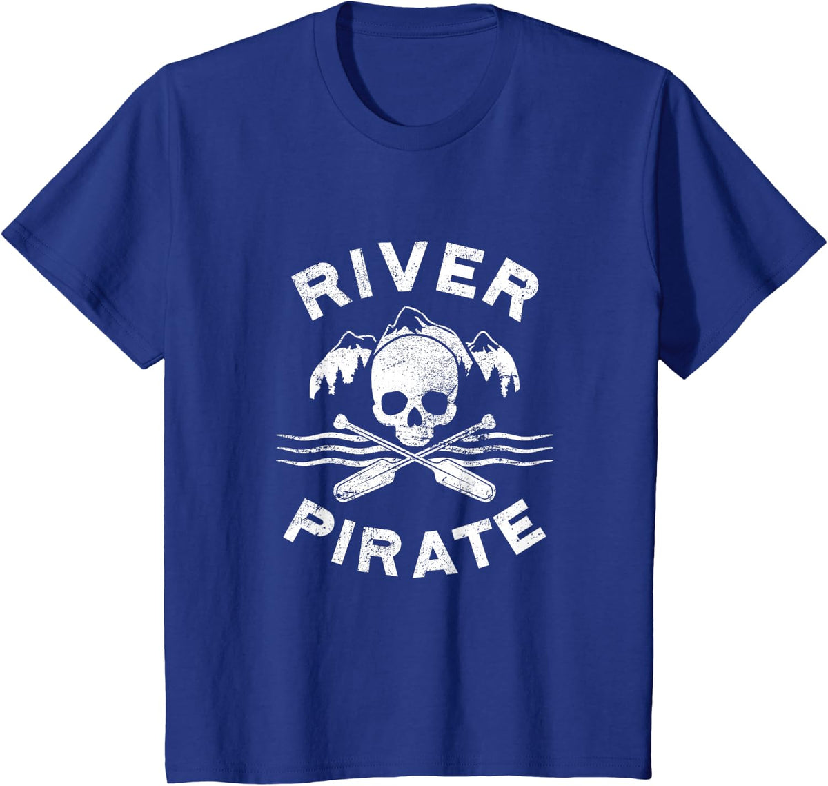 River Pirate Kayak T-Shirts for Men Women Canoe Gifts T-Shirt - Royal Blue