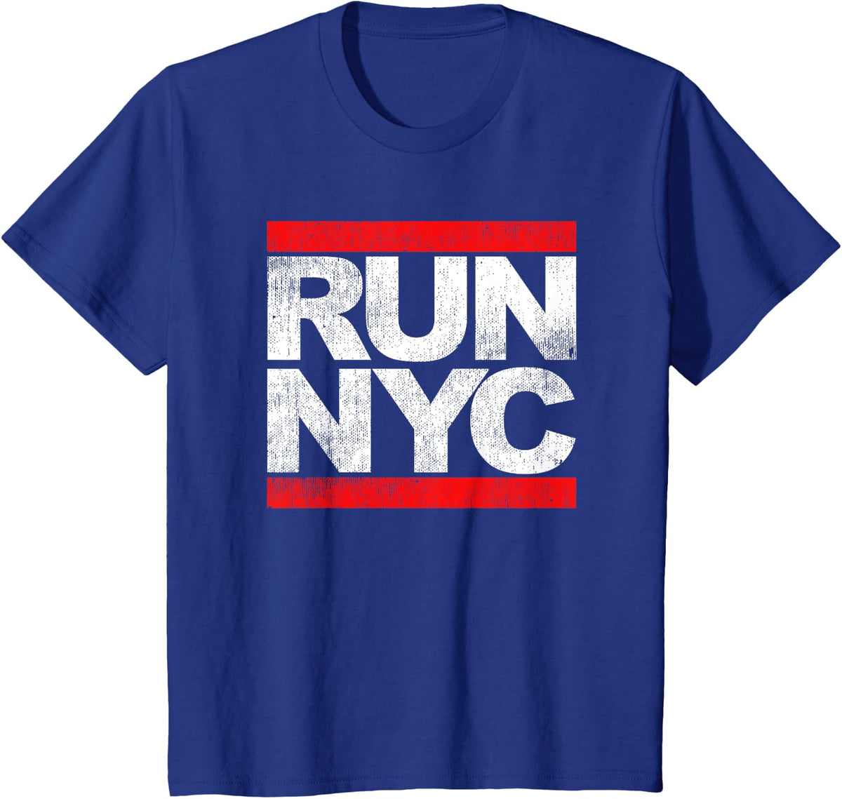 Retro Vintage RUN NYC Designer New York City T-Shirt T-Shirt - Royal Blue