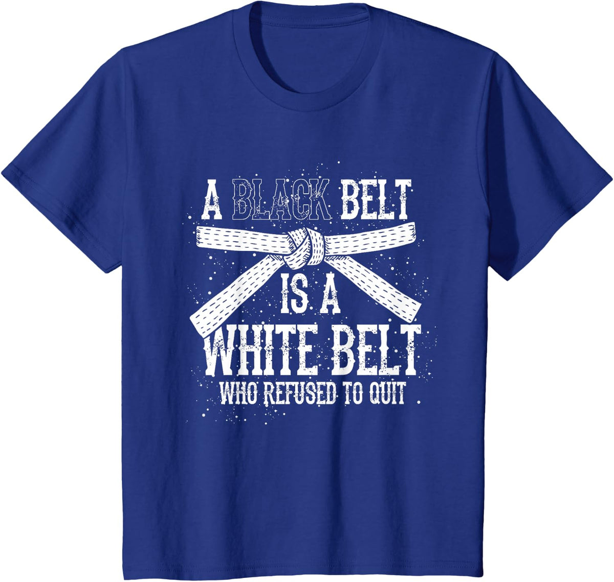 Martial Arts Sparring Ninja Black Belt Gift Karate T-Shirt - Royal Blue