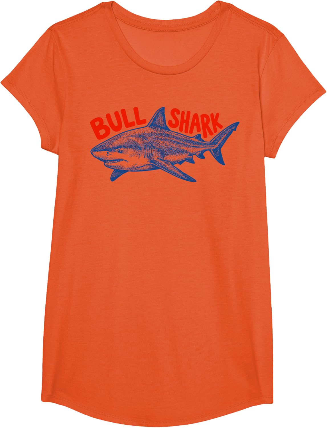 Bull Shark T-Shirt - Girls Orange