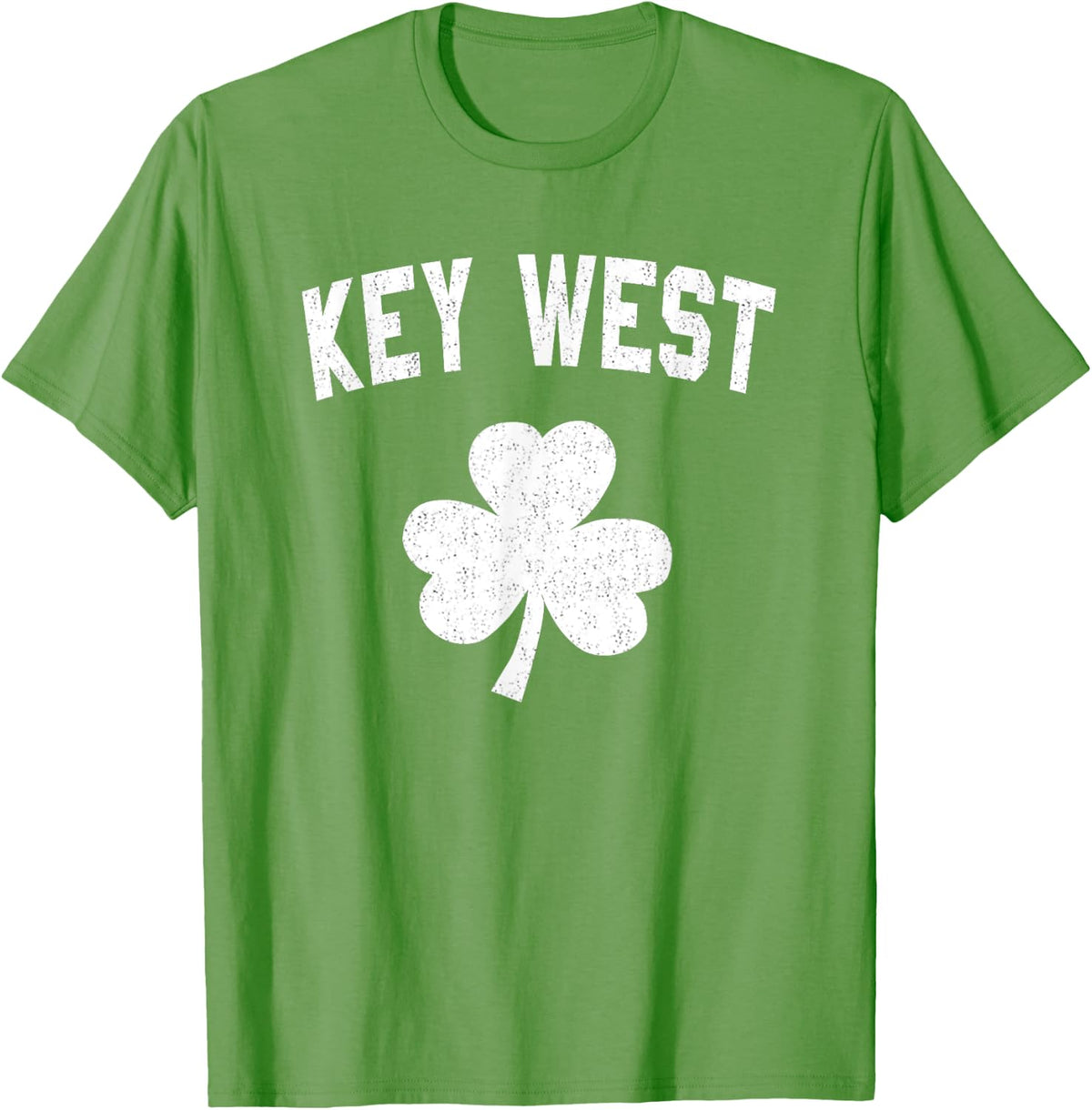 Irish American Shamrock Key West St Patricks Day T-Shirt - Grass Green