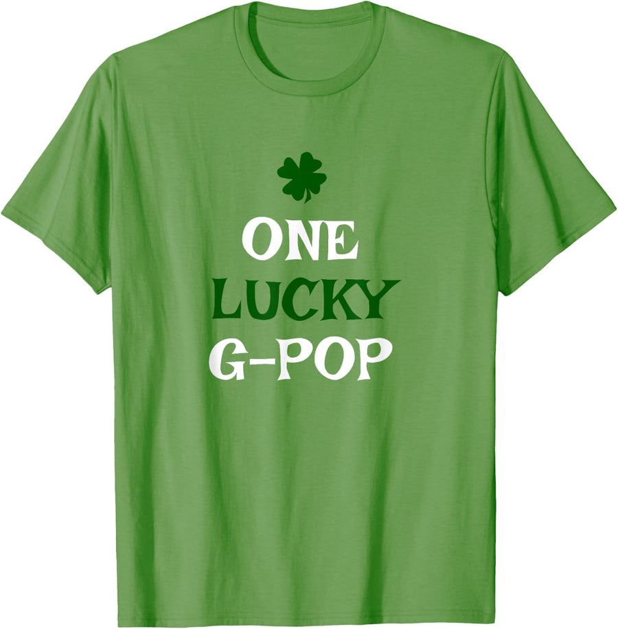 One Lucky G-Pop St. Patrick's Day Funny Irish GPop T-Shirt - Grass Green
