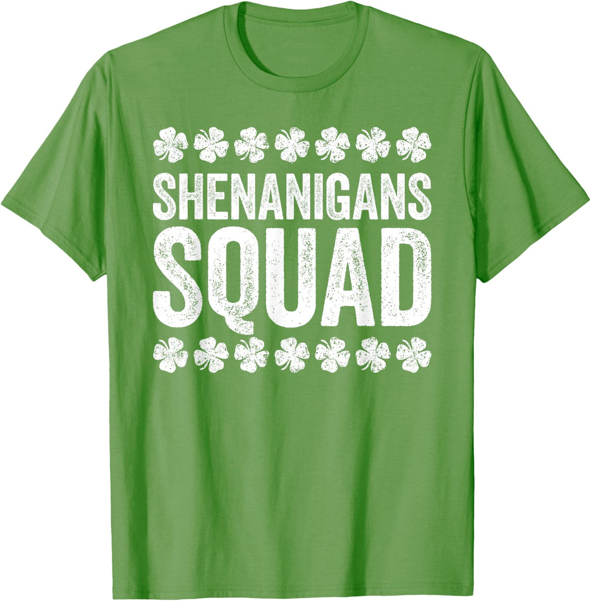 Shenanigans Squad Shirt Irish Men Women Kids St Patricks Day T-Shirt - Grass Green