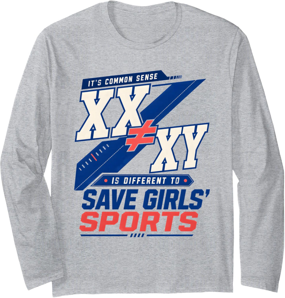 Team Women XX-XY Long Sleeve T-Shirt - Adult Unisex Heather Grey