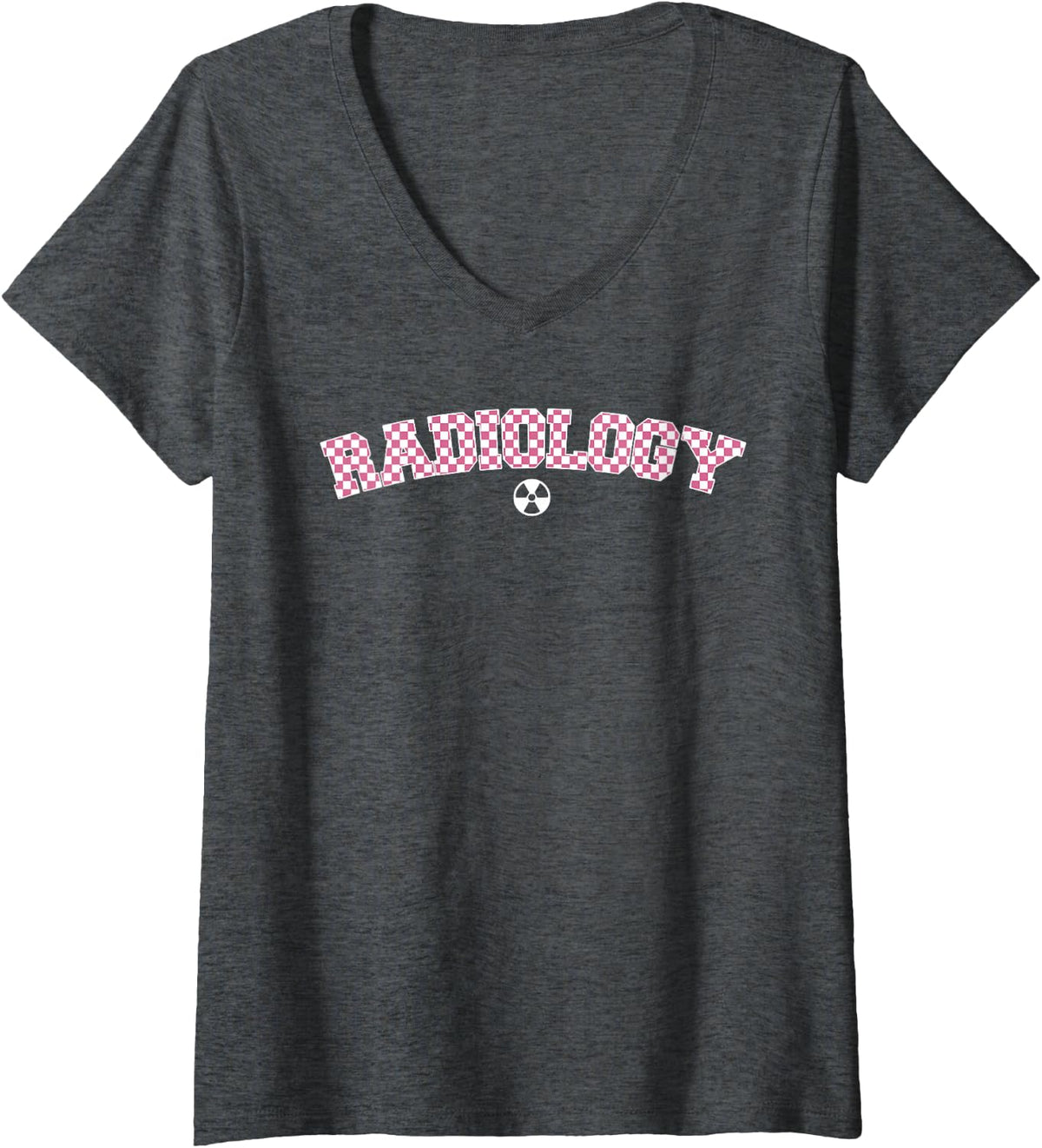 Women's Radiology Women X-Ray Tech V-Neck T-Shirt - Dark Heather Grey
