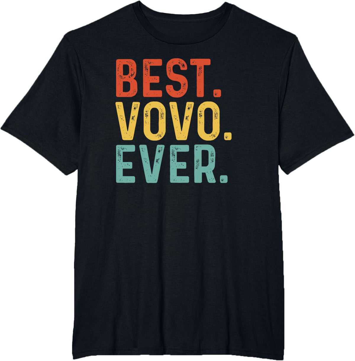 Best Vovo Ever Retro Vintage Unique Gifts for Vovo T-Shirt - Black