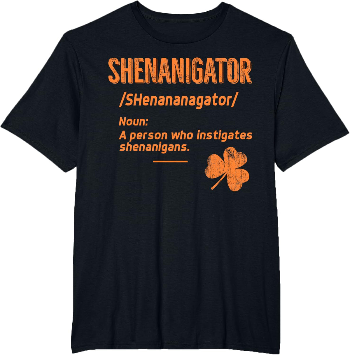 Shenanigans Funny Saint Patricks T-Shirt - Black