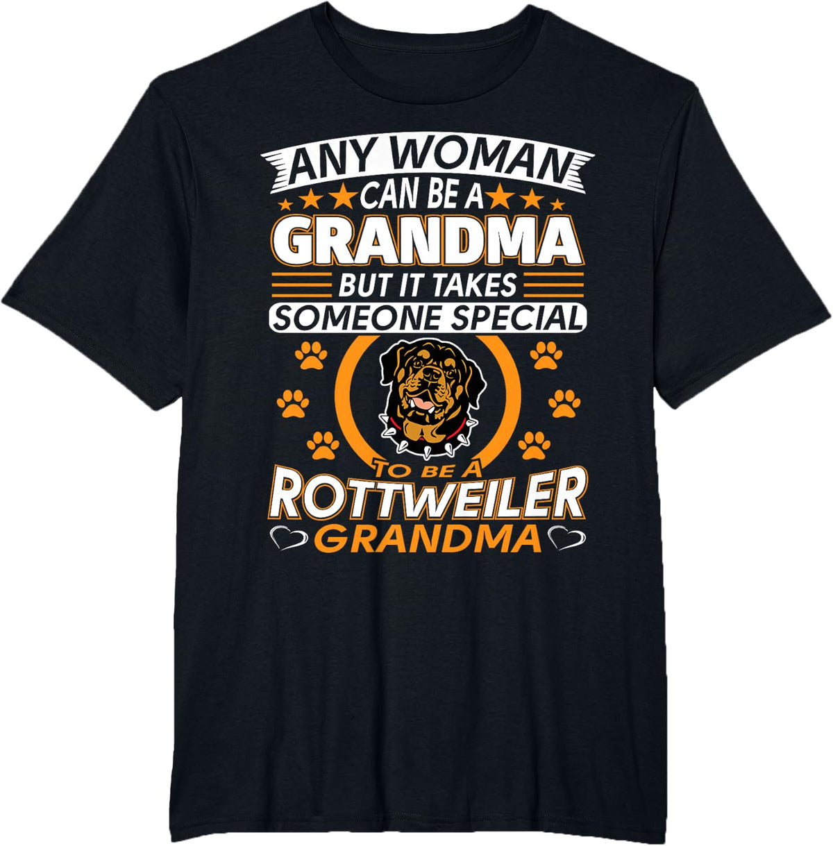 Rottweiler Lover Grandma Best Gifts Idea Rottweiler Grandma T-Shirt - Black