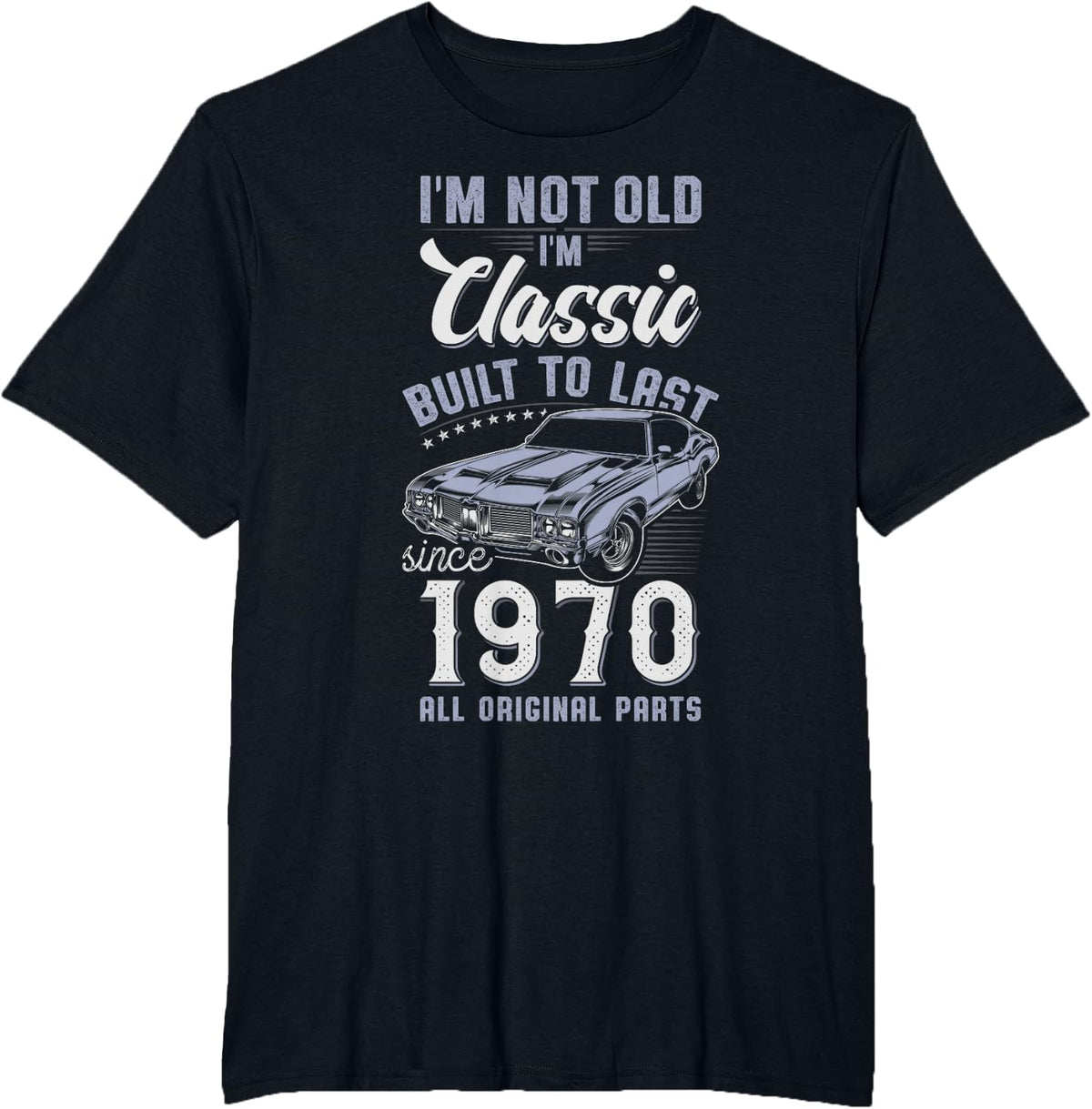 56th Birthday 1970 Classic Car Turning 56 T-Shirt - Black