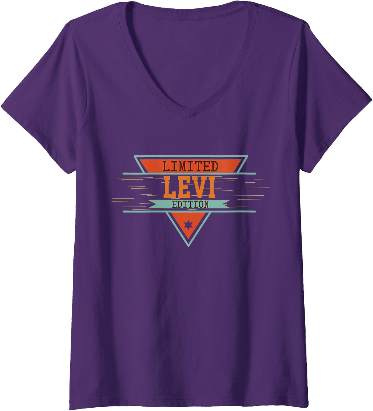 Womens Limited Levi Edition V-Neck T-Shirt - Purple