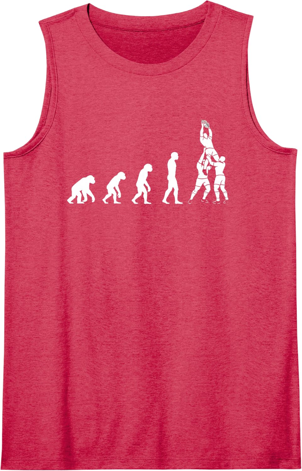 Rugby Evolution Lineout Player Evolution Sleeveless Tank Top - Red