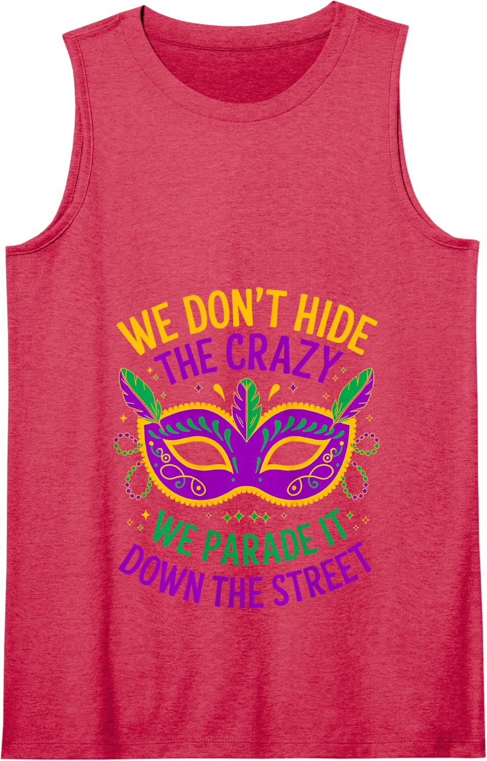 Mardi Gras Parade Mardi Gras Tank Top - Red